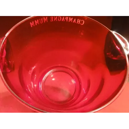 Seau à Champagne Mumm En PVC Rouge – Occasion Bon état – Déco Bar