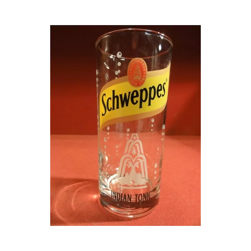 6 VERRES SCHWEPPES  INDIAN TONIC 