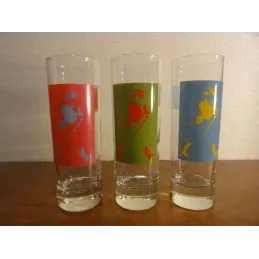 6 VERRES JOHNNIE WALKER COULEURS