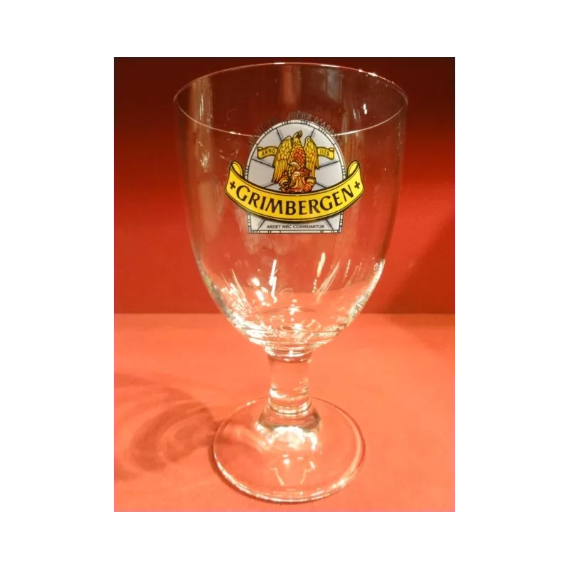 6 VERRES GRIMBERGEN 33CL LOGO BLEU 