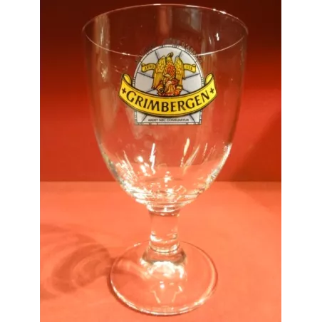 6 VERRES GRIMBERGEN 33CL LOGO BLEU 