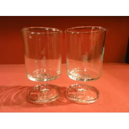 2 VERRES  APERITIF  A PIED (NEUTRE) 12CL