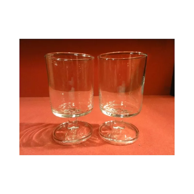 2 VERRES  APERITIF  A PIED (NEUTRE) 12CL