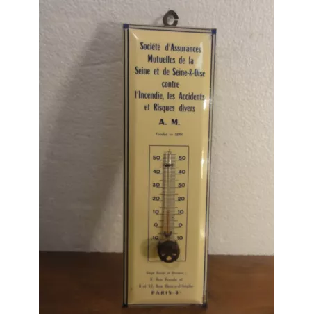 1 GLACOIDE THERMOMETRE ASSURANCE PARIS 