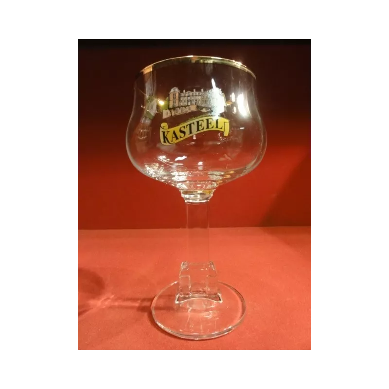 6 VERRES  KASTEEL  33CL  PIED CHATEAU 