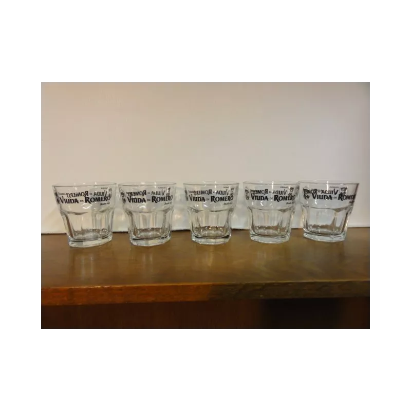 5 VERRES TEQUILA VIUDADP ROMERO