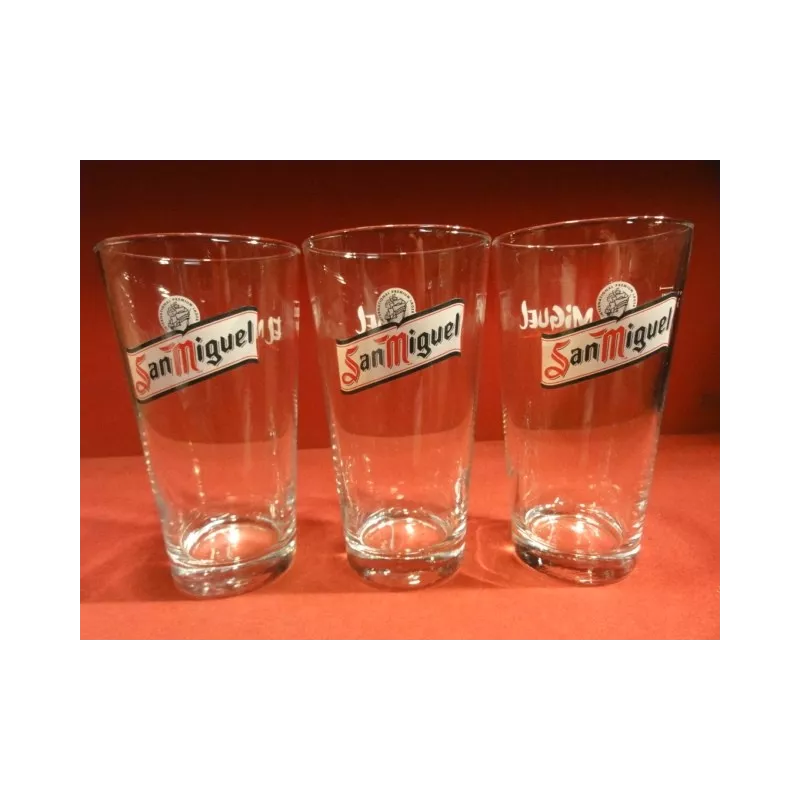 3 VERRES  SAN MIGUEL 