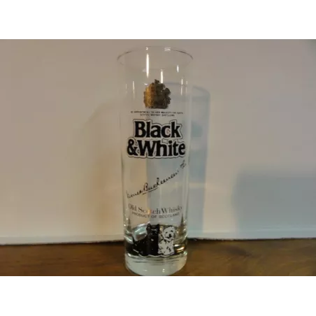 5 VERRES BLACK&WHITE  25CL HT 16CM