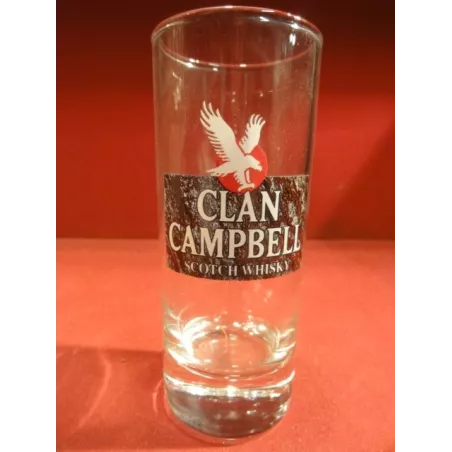 6 VERRES CLAN CAMPBELL  17CL HT 13CM