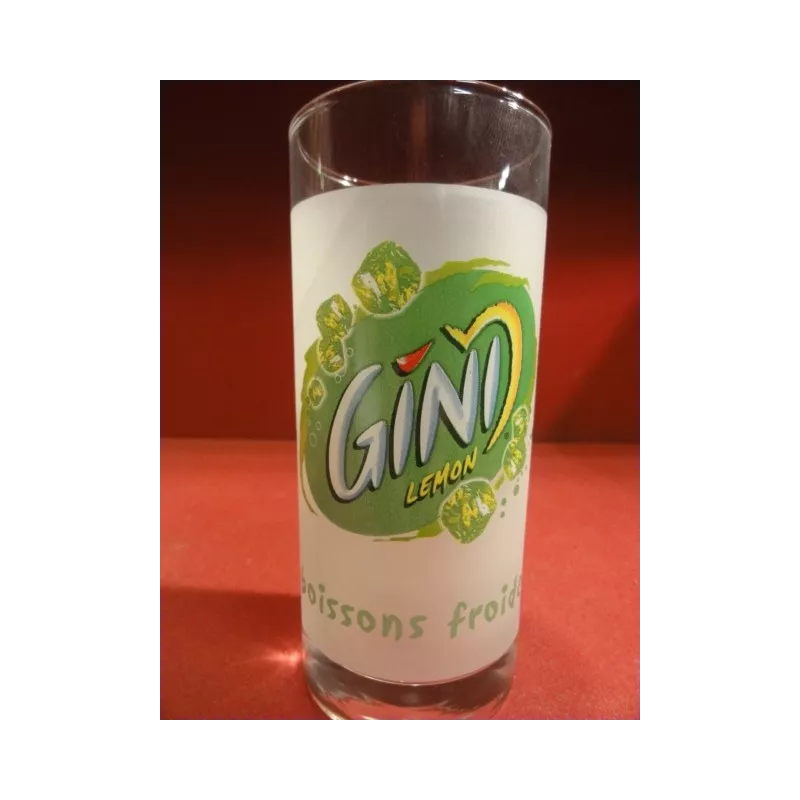 6 VERRES  GINI  LEMON  GIVRES 