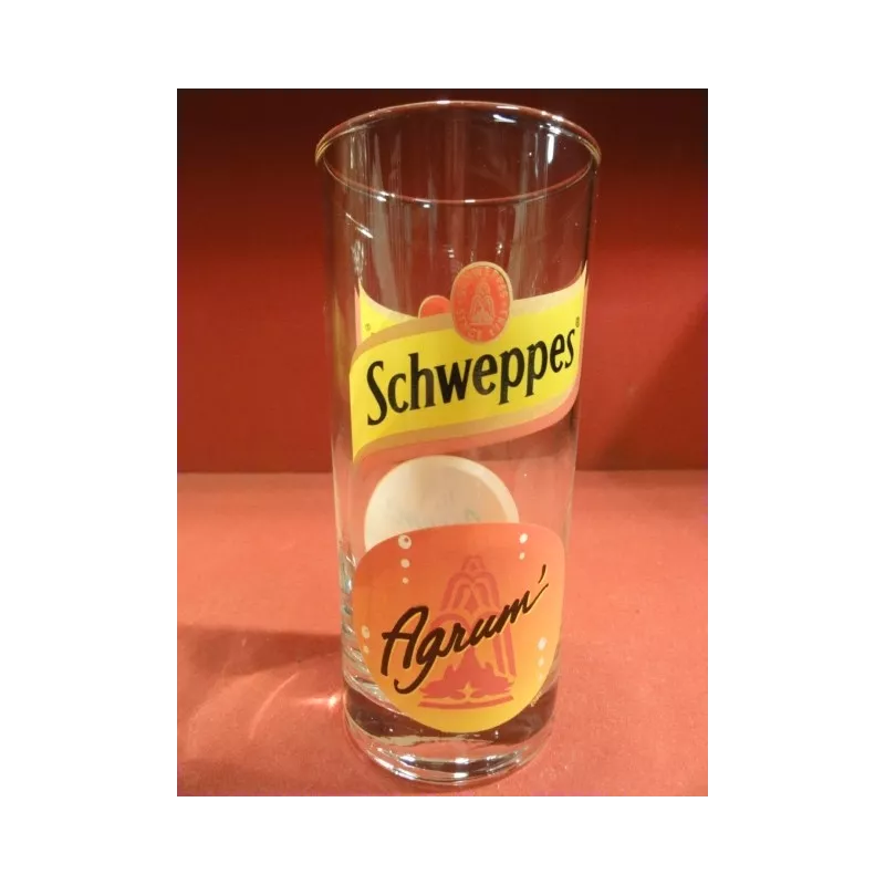 6 VERRES SCHWEPPES  AGRUM 25CL