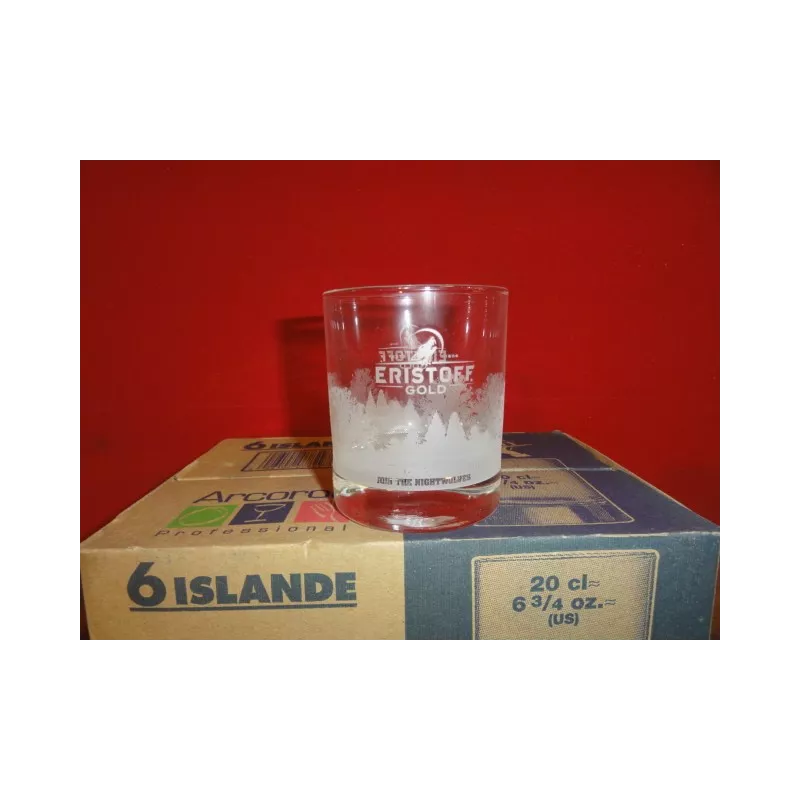 6 VERRES ERISTOFF GOLD