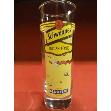 6 VERRES SCHWEPPES INDIAN TONIC 