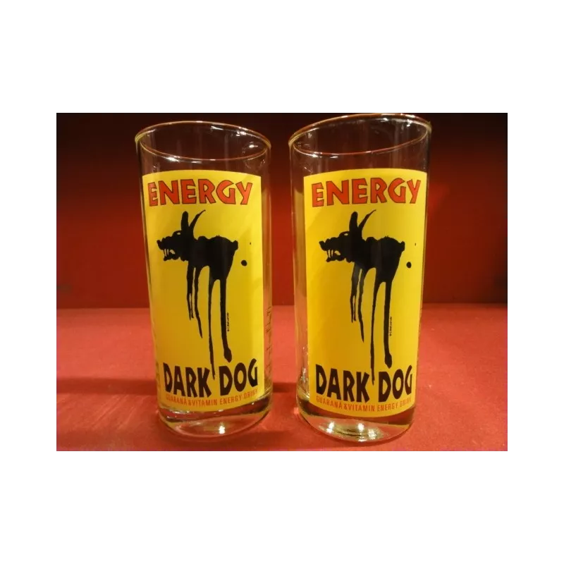 2 VERRES DARK DOG