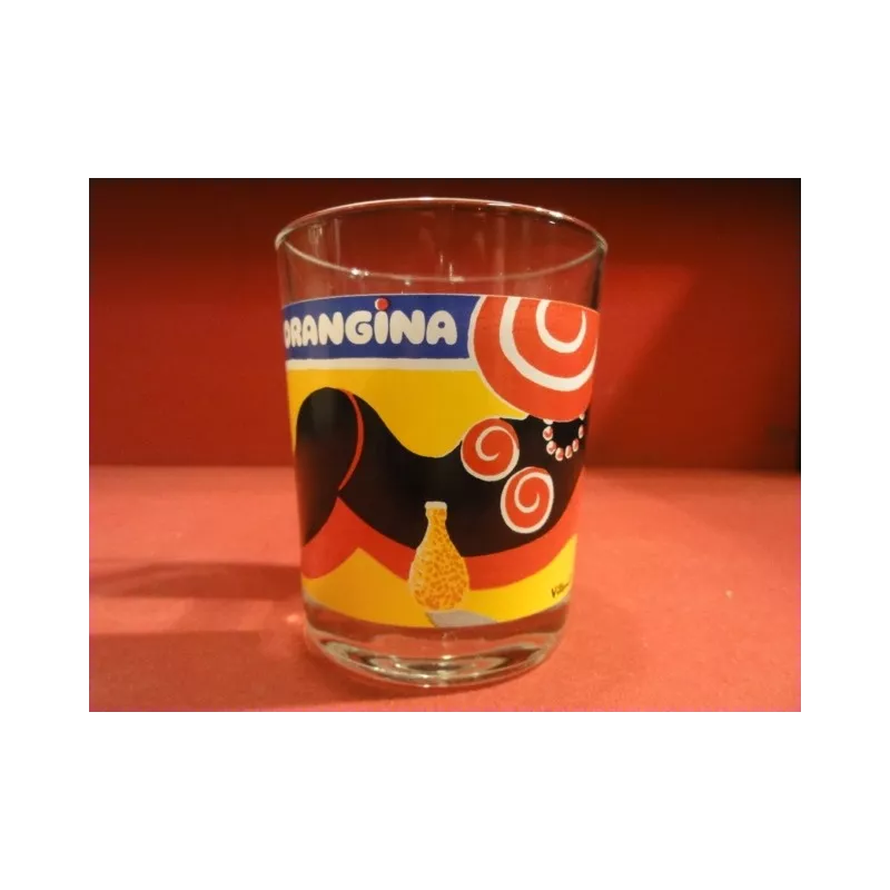 1 VERRE ORANGINA  HT 9.2CM