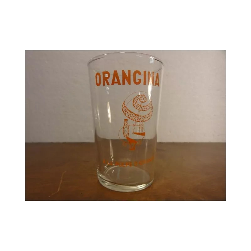 1 VERRE ORANGINA  HT 10.60CM