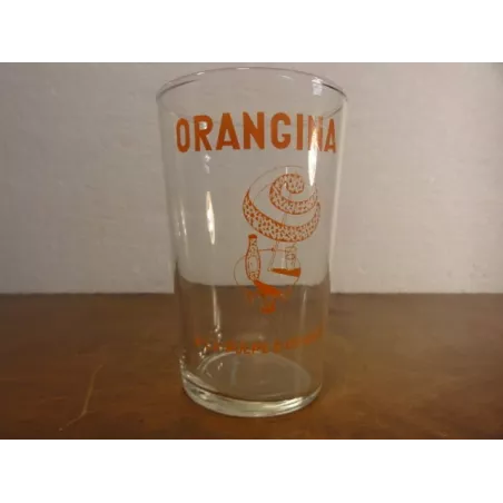 1 VERRE ORANGINA  HT 10.60CM