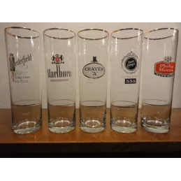 5 VERRES MARLBORO CIGARETTES 