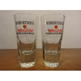 2 VERRES  WHISKY  ROBERTSON'S