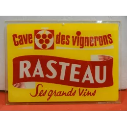 GLACE PEINTE  VIN RASTEAU  CAVE DES VIGNERONS