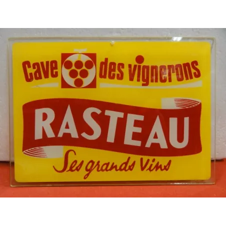 GLACE PEINTE  VIN RASTEAU  CAVE DES VIGNERONS