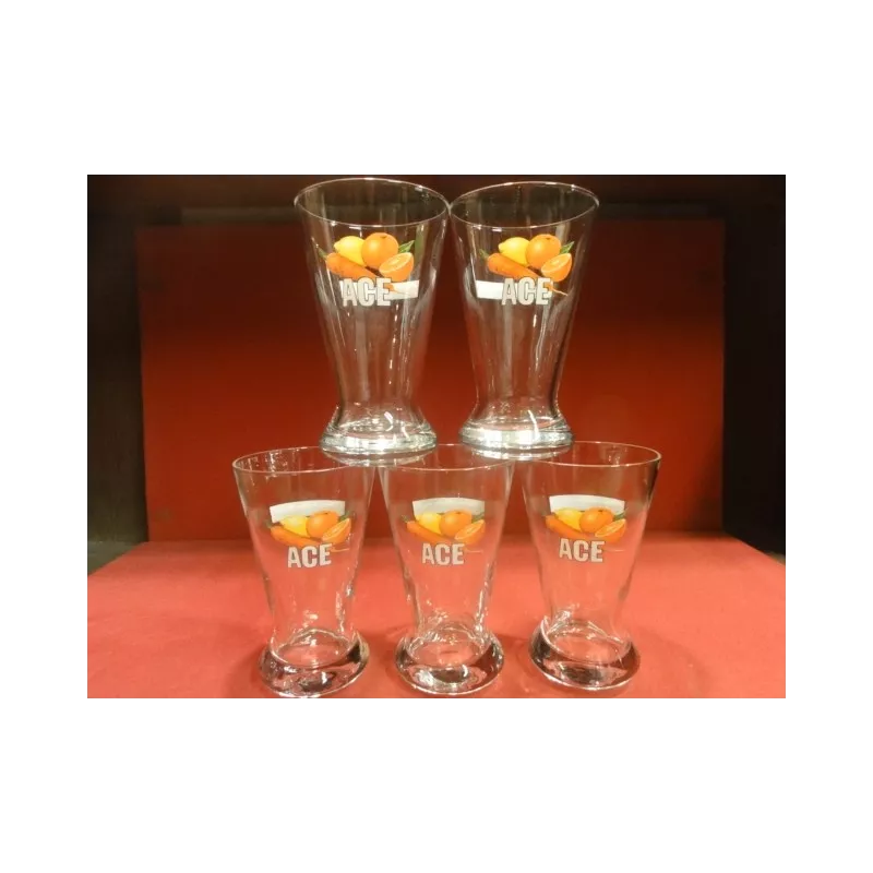 5 VERRES  ACE  22CL