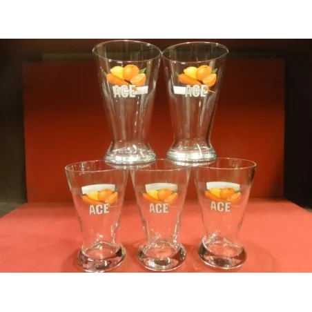 5 VERRES  ACE  22CL