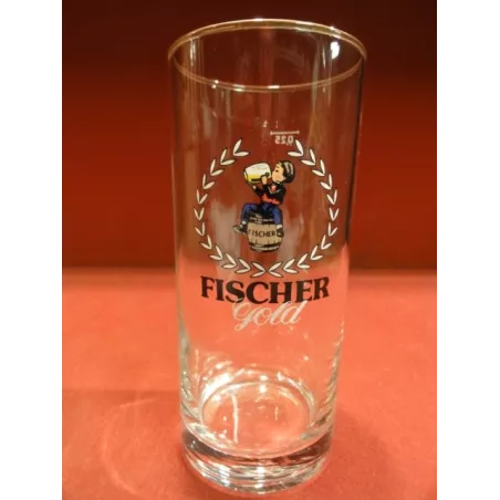 1 VERRE  FISCHER GOLD 25 CL