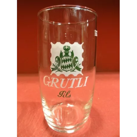 1 VERRE  GRUTELI PILS 25CL LOGO VERT