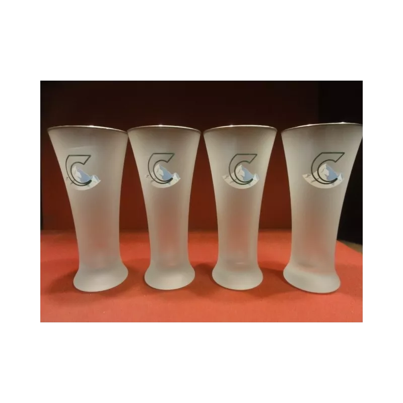 4 VERRES CARLSBERG GIVRES 25CL