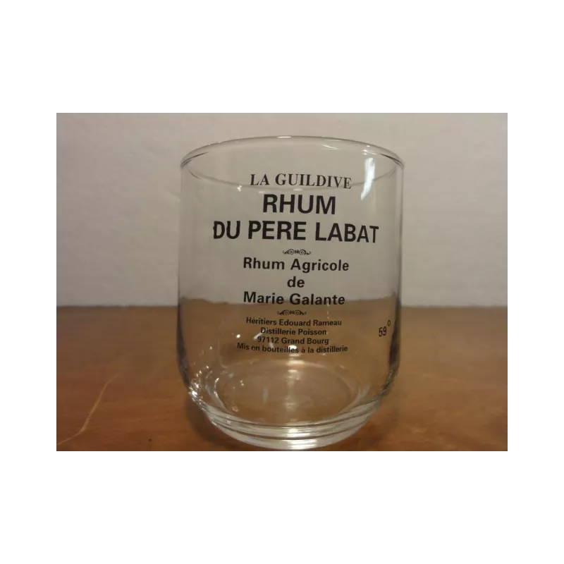 6 VERRES  RHUM DU PERE  LABAT 