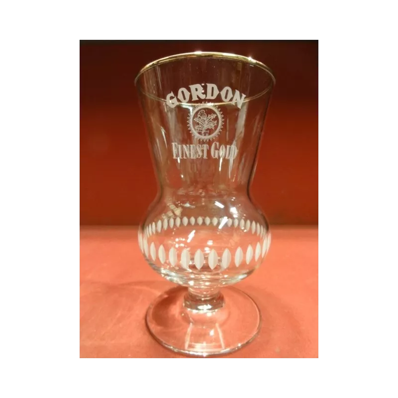 6 VERRES  GORDON FINEST GOLD 33CL