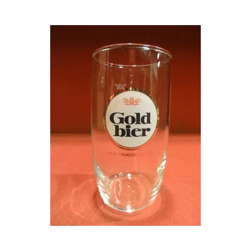 1 VERRE  GOLD BIER 25 CL