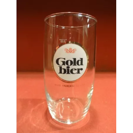 1 VERRE  GOLD BIER 25 CL