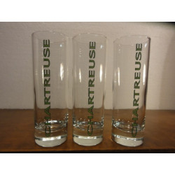 3 VERRES  CHARTREUSE TUBO  22CL