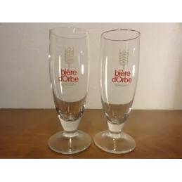 2 VERRES  BIERE D'ORBE 20CL