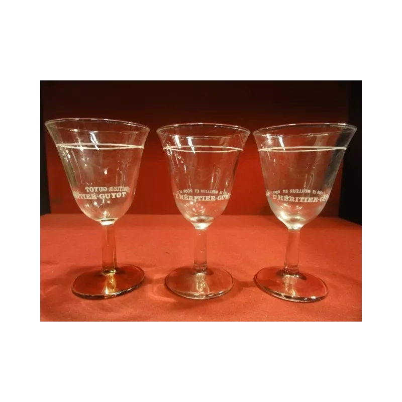 3 VERRES  HERITIER-GUYOT