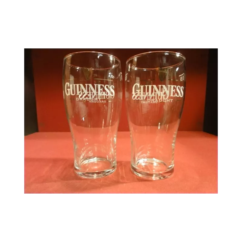 DEUX VERRES GUINNESS 50CL