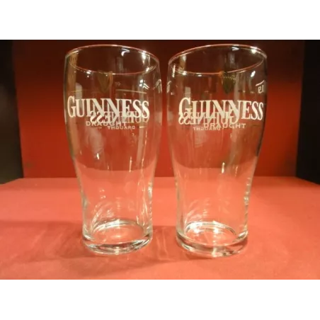 DEUX VERRES GUINNESS 50CL