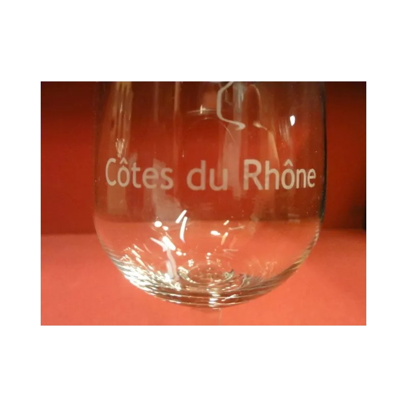 4 VERRES  A COTES DU RHONE 22CL