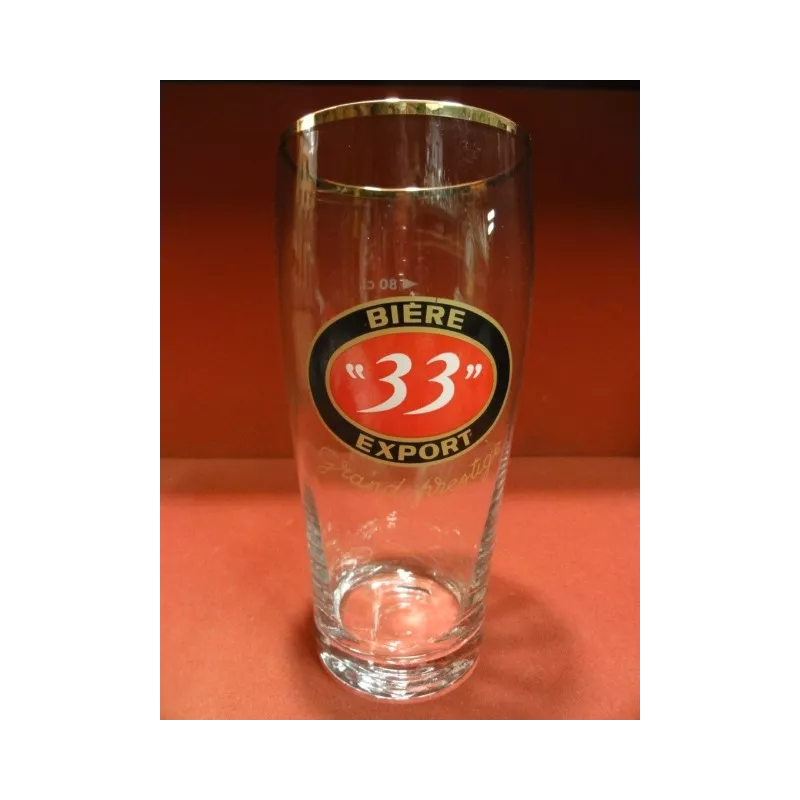 1 VERRE BIERE "33" EXPORT 80CL