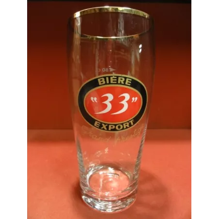 1 VERRE BIERE "33" EXPORT 80CL