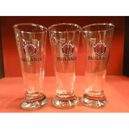 3 VERRES PAULANER 25CL HT 17.50cm
