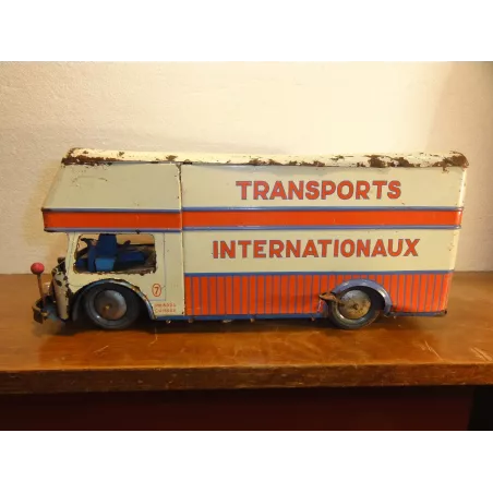 1 CAMION TRANSPORT INTERNATIONNAUX EN TOLE LITHO