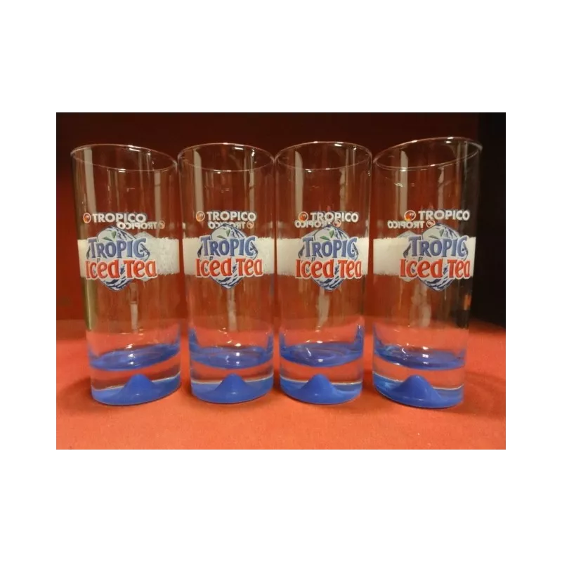 4 VERRES TROPICO ICE  TEA 25CL