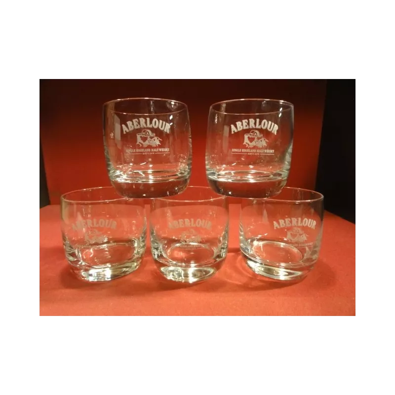 5 VERRES WHISKY ABERLOUR