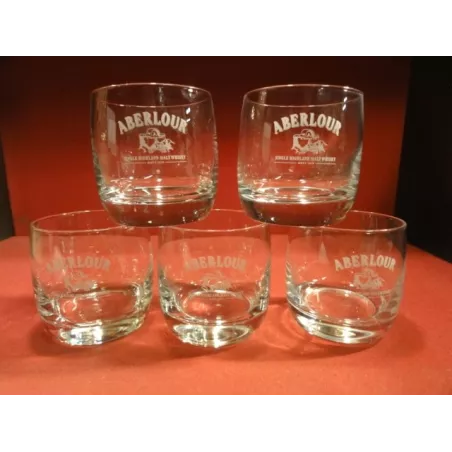 5 VERRES WHISKY ABERLOUR