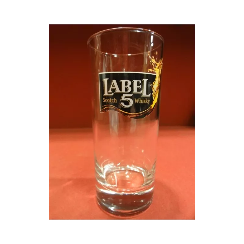 6 VERRES WHISKY LABEL 5 HT 13CM