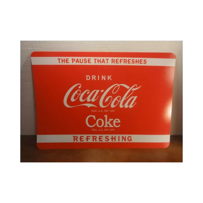 1 SET DE TABLE COCA-COLA  PLASTIFIE 