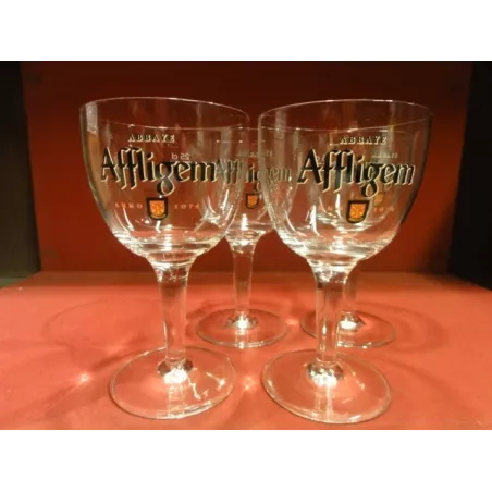 6 VERRES AFFLIGEM 25CL LOGO NOIR